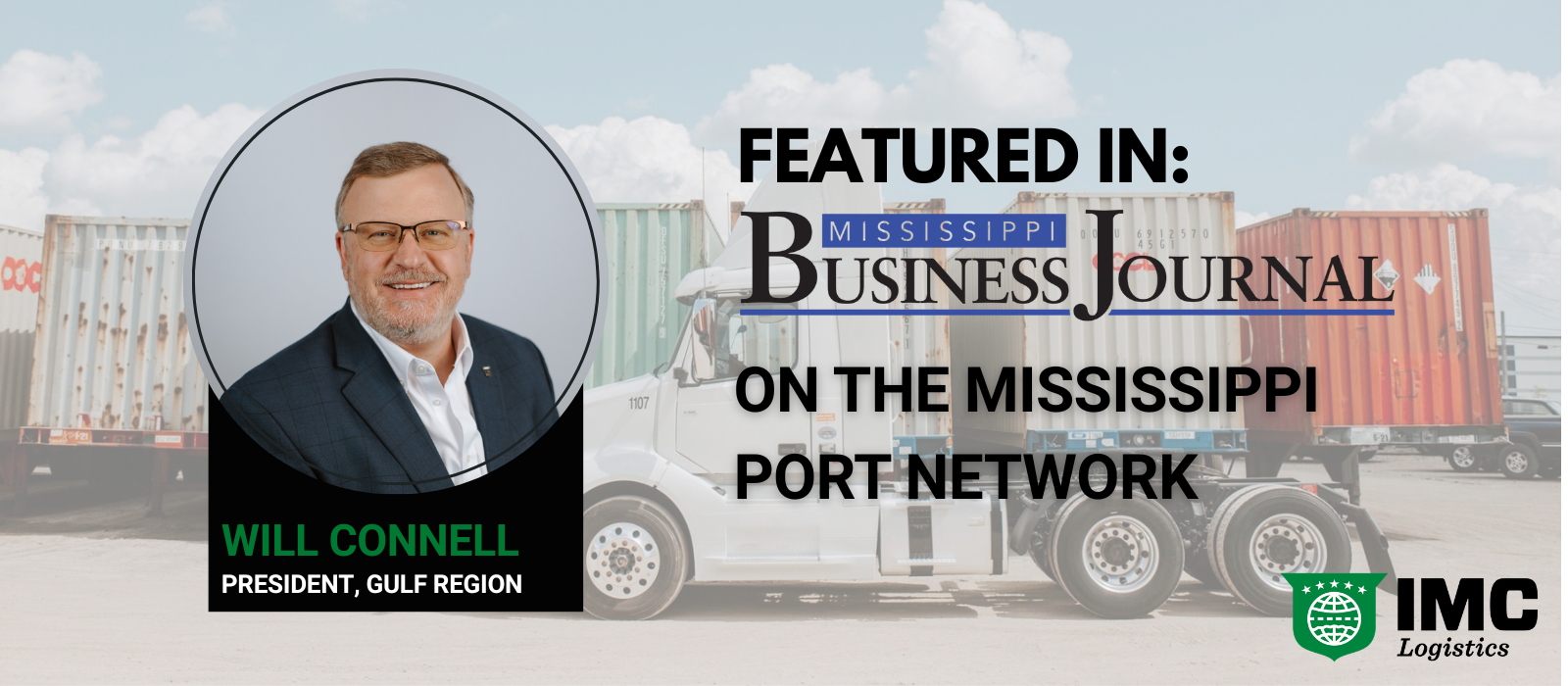 Will Connell Quoted on Gulf Coast Logistics and Mississippi Cargo Routing